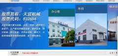 湖北天宜*械股份有限公司網站建設有創(chuàng)意的主題設計